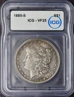 1885-S Morgan Silver Dollar Toned - ICG VF25 - ✪COINGIANTS✪