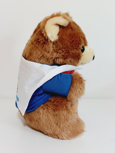 Vintage 1980 Daekor 9.5" Pot Belly Bear Sailor Shirt "Make Waves" Plush Toy - Picture 5 of 11