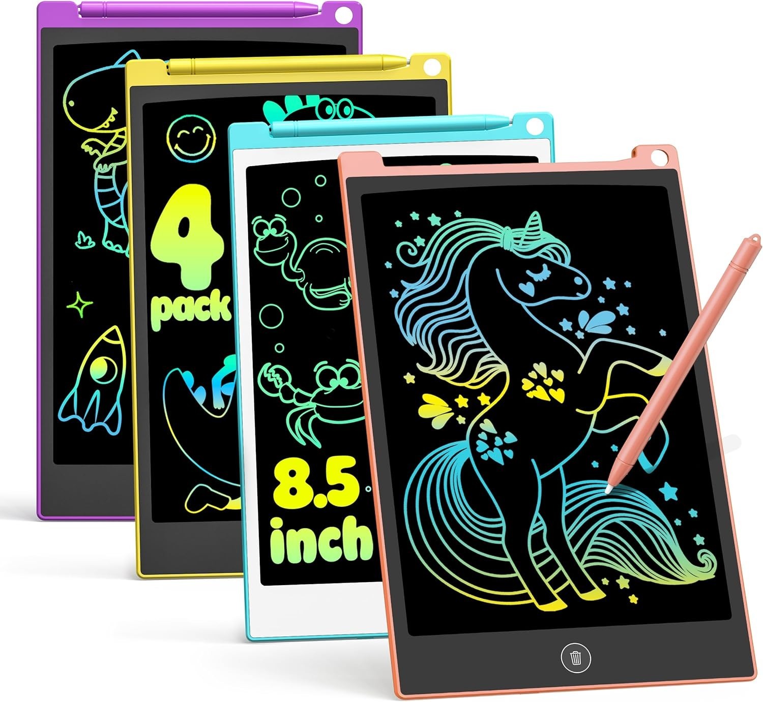 Tableta de escritura para niños, juguetes para niñas de 3, 4, 5, 6 y 7 años, 8,8