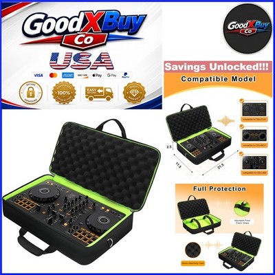 Padded DJ Controller Case for DDJ 400 DJ Equipment Bag with Pockets