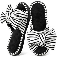 ULTRAIDEAS Women's Eurytides Slide Slippers Memory Foam House 9-10, Black