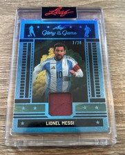 Lionel Messi 2026 Leaf Glory of the Game Jers...