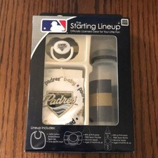 San Diego Padres Infant Fan Set – Bib, Bottle, Pacifier MLB Baby Shower Gift