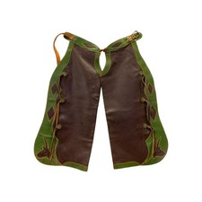 Vintage Leather Steer Head Chaps