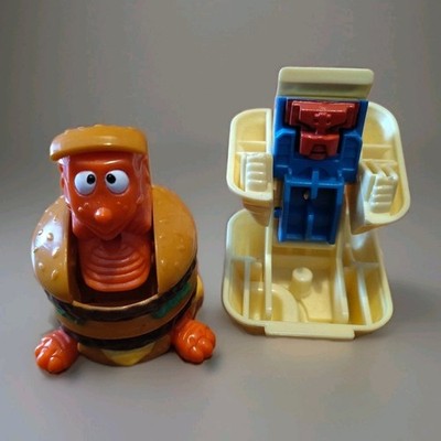 McDonald's 1980s Vintage Changeables Transformer Big Mac Dino Mcnuggets Trinkets