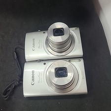 Lot Of 2 Canon PowerShot ELPH 180 IS 20.0 MP Digital Camera -No Power- For Parts