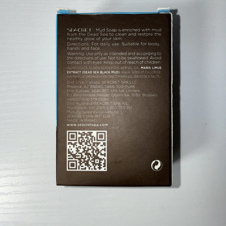 Jabón de barro rico en minerales del Mar Muerto Seacret Minerals barra de 4,4 oz Foto 2 de 3