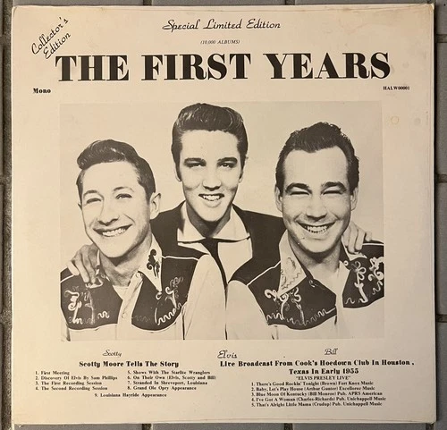 Elvis Presley The First Years Vinyl LP Scotty Moore Live 1955 NEW SEALED