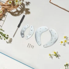 2 Pairs Iron Shoe Sole Boot Heel Tap Replacement Plate Repair Tools