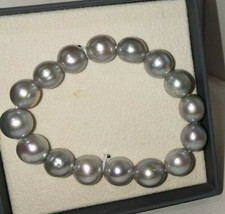 KYOTO Pearl Bracelet Genuine Ladies Silver Stretch Designer Luxury Freshwater