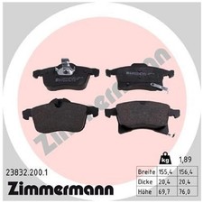 Zimmermann Bremsbelag-Satz Bremsklötze vorne 23834 93191893 1605456 | 510893