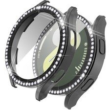 Samsung Galaxy Watch 7 Screen Protector Case Bling Rhinestone Cover 44mm
