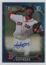 2016 Bowman Chrome Prospect Blue Refractor 8/150 Anderson Espinoza Auto 3q5
