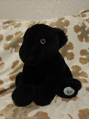 FAO Schwarz Black Panther Cat Plush Stuffed Animal 10  Recycled Save Planet B9