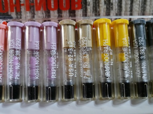 Koh-I-Noor Rapidograph Technical Pen Set/Lot+5x0+Very Rare+Drafting+K&E+Castell - Picture 6 of 7