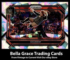 2023 Panini Prizm WWE Doudrop #80 RAW Cracked Ice Parallel