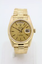 1984 Rolex 18038 President 18k Yellow Gold Day/Date Men's Wristwatch (C31021695)