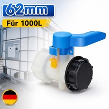 IBC Adapter Auslaufhahn 60mm DN40 IBC Beh&auml;lter Wassertank Aquarium Kunststoff