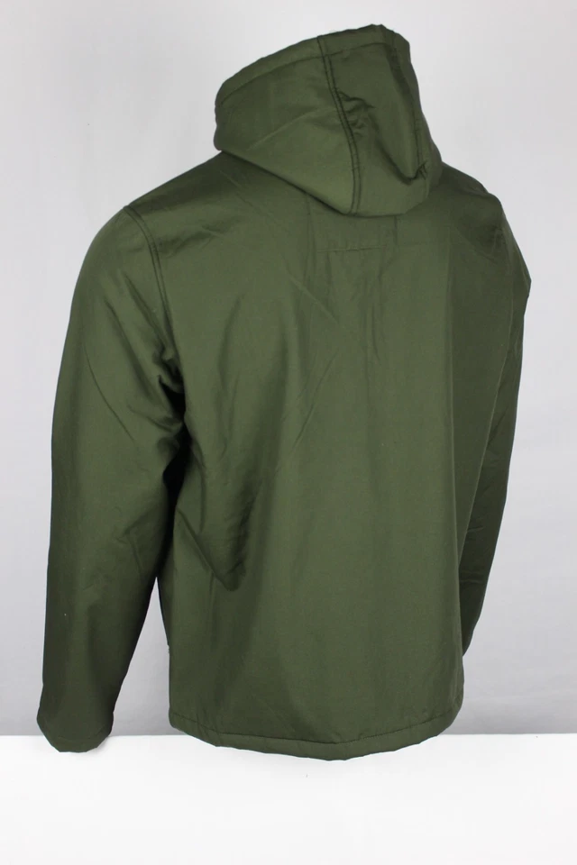 Hurley Men's Evans Full Zip Fleece Lined Jacket Hooded Deep Olive Green - Image 2 of 4