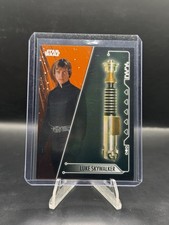 2020 Topps Star Wars Holocron Lightsabers Of The Jedi Luke Skywalker Orange /99 