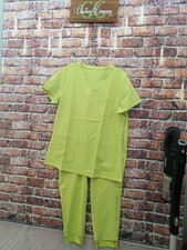 Cozy Fit Women's Medical Scrubs Set Green Size M