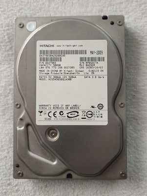 500 GB Festplatte HDD Hitachi HCS545050GLA380 CinemaStar 3,5'' - nur 1377 Std.!