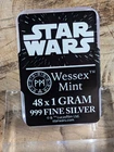 48 x 1g .999 Silver Bars - Star Wars Design  Wessex Mint - Sealed Case - 48 x 1g