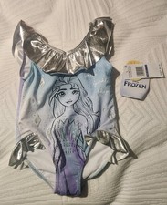Disney Elsa Toddler Girl's one piece swimming suit, Blue Size 2T