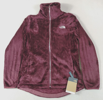 The North Face Osito Jacket Womens Small Red High Pile Plush Fleece Full Zip