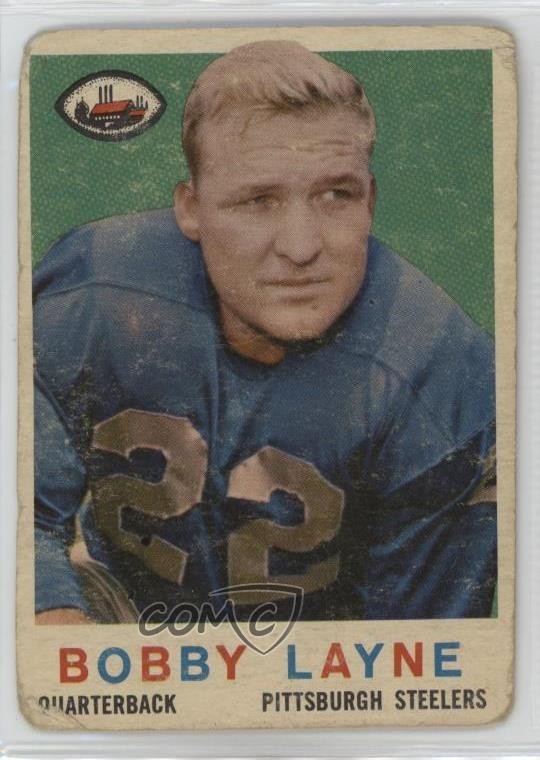 1959 Topps Bobby Layne #40 HOF 0n7h