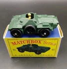 Matchbox Lesney No. 61 Army Scout Car – 1950s Moko w/ Box – Original Driver