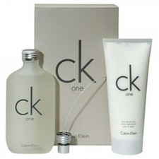 CK One Calvin Klein 6.7 edt spray  6.7 moisturizer Unisex Set NIB