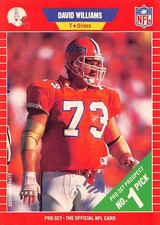 David Williams 1989 Pro Set 496 Houston Oilers Rookie FOOTBALL Card