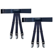 Mens Shirt Stays Garter Adjustable Elastic Unisex Anti-Wrinkle and Anti-Slip Gar