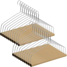 20 Set Dry Cleaner Hangers - 18" Drapery & Tablecloth Hangers with Strong 10....