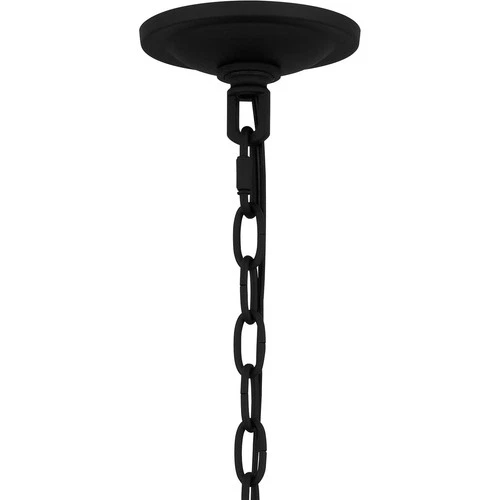 Earth Black Four Light Outdoor Pendant from the Blacksmith Collection - Picture 6 of 6
