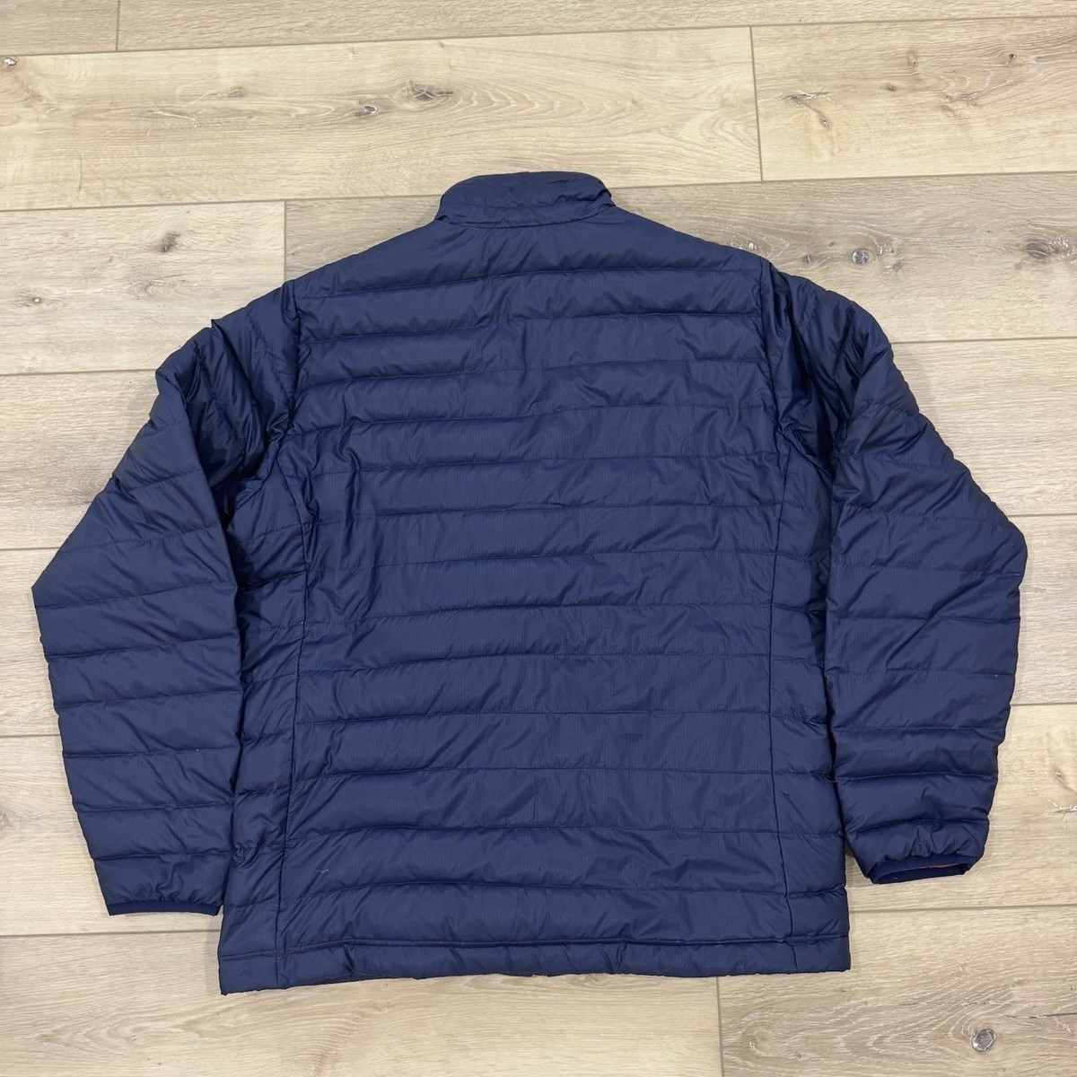 Patagonia Down Sweater Jacket Men's Large Blue Navy Full Zip