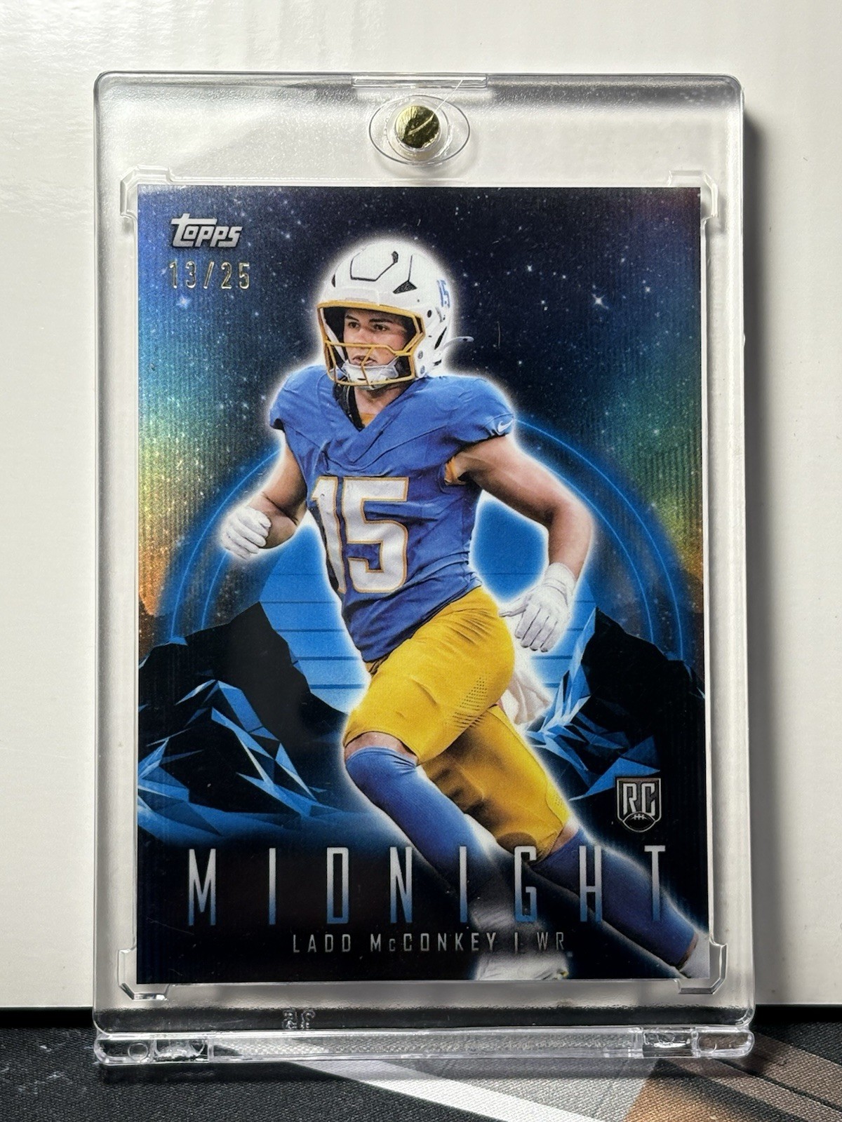 2024 Topps Midnight -  Ladd McConkey #52 Moonrise /25 (RC)