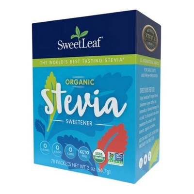 Organic Stevia Sweetener 70 Count  by Sweetleaf Stevia