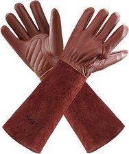 Acdyion Thorn Proof Gardening Gloves for Men & Women, Brown, M