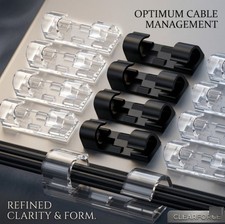 Self Adhesive Cable Clips Stays Wire Tidy Organiser Holder Wiring Clamp Stick On