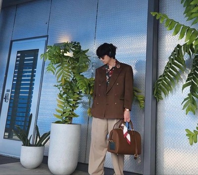 BTS Artist Made Collection V Taehyung Mute Boston Bag | eBay