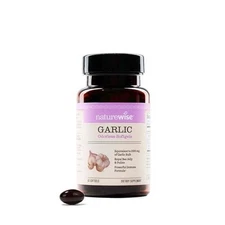 NatureWise Odorless Garlic Pills 1500 mg - with Royal Bee Jelly and Pollen - for
