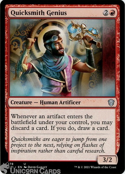 Quicksmith Genius Uncommon Mint MTG Card :: :: Strixhaven Commander Decks 2021 :