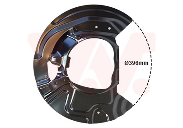 Spritzblech Bremsscheibe Van Wezel 0687371 Aluminium FüR Bmw X5 F15 F85 E70 X6-image