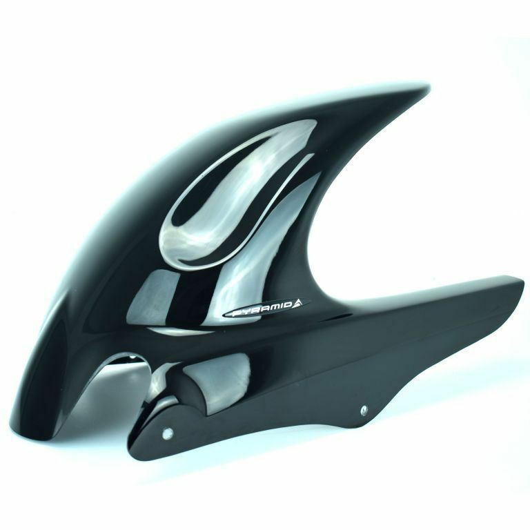 Pyramid Hugger Mudguard Gloss Black 184mm Chainguard Suzuki SV 1000 2003 - 2007