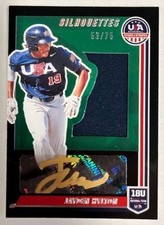 2022 Panini Stars and Stripes USA Baseball Silhouettes Black Gold Pick From List