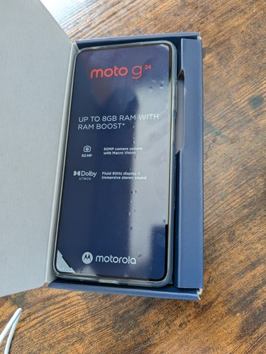 Motorola moto g24 mobile phone Matte Charcoal - Picture 3 of 3