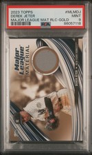 2023 Topps Major League Material Relics Derek Jeter #MLMDJ RLC Gold PSA 9