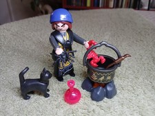 PLAYMOBIL - Sorcière-araignée 5597 Série 8 modifiée, avec animaux et accessoires